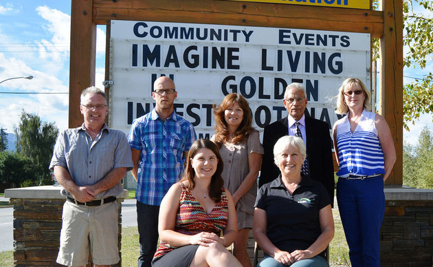 Board members of the Kicking Horse Country Chamber of Commerce with chamber manager Ruth Hamilton. Golden Star photo