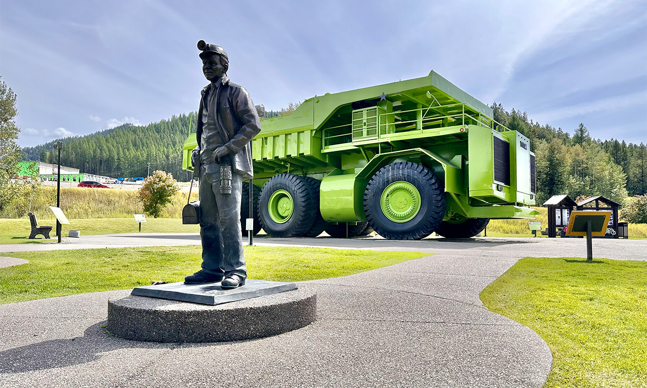 Sparwood, B.C., has a memorial to the miners who founded the community.