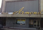 A close-up of the Armond building sign.