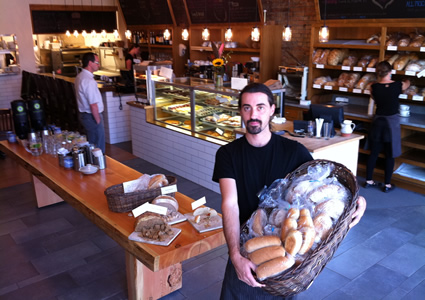 Photo of Manager Levi Hamilton of the new Loaf Bakery in Fernie.
