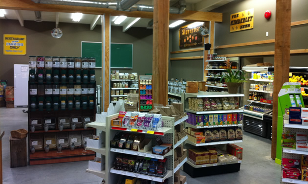 Photo of the inside of Sprout Grocery in Kimberley