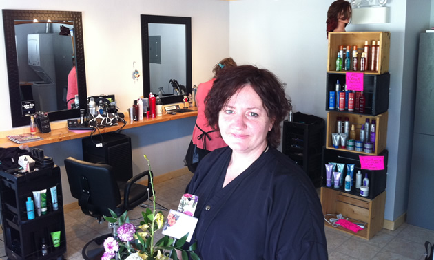 Photo of new salon owner