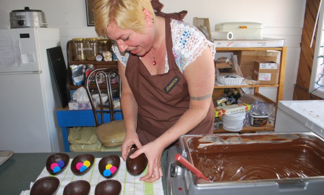 Jennifer Chocolates in Nakusp is one of Pamela Clausen's clients.