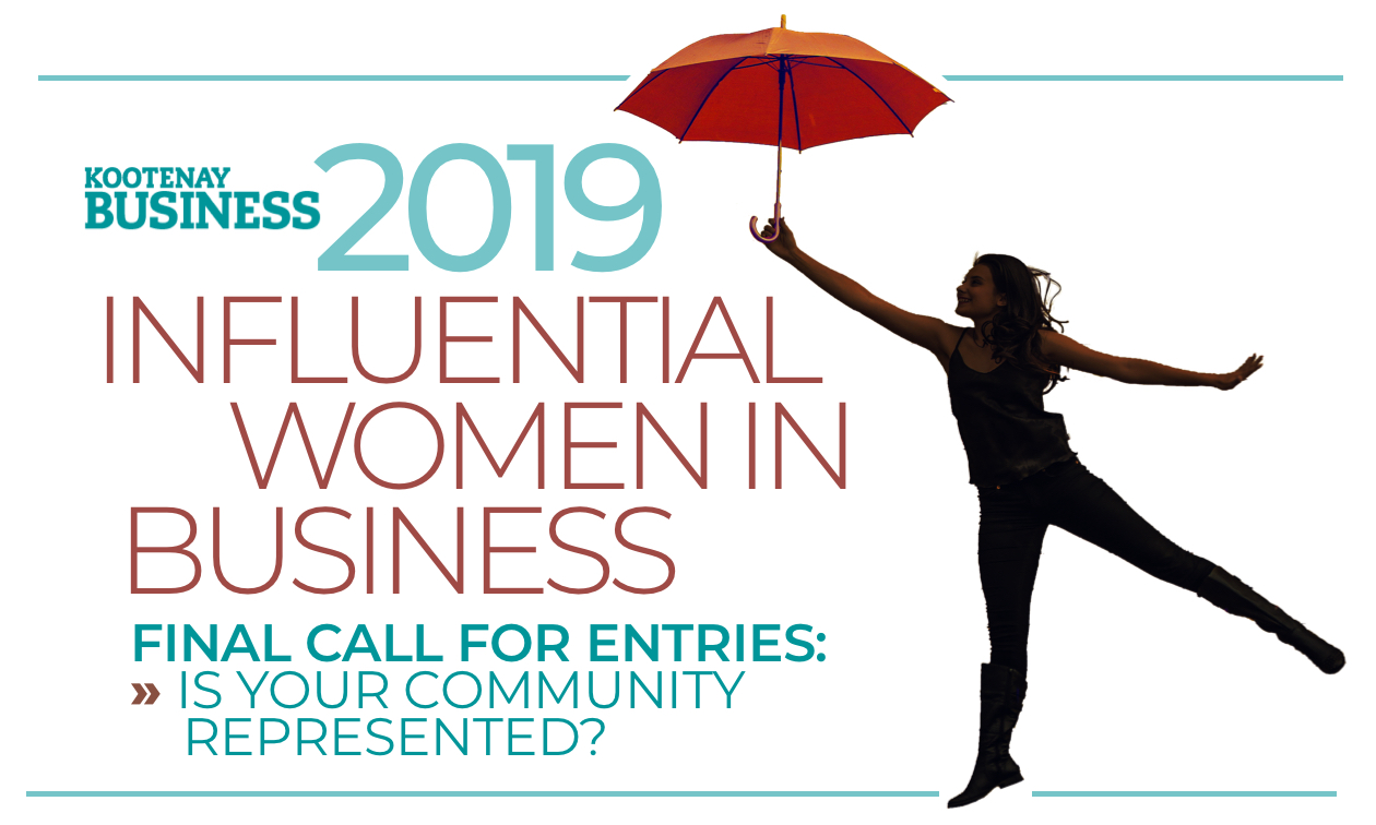 2019 Influential Women in Business, Kootenay Business magazine