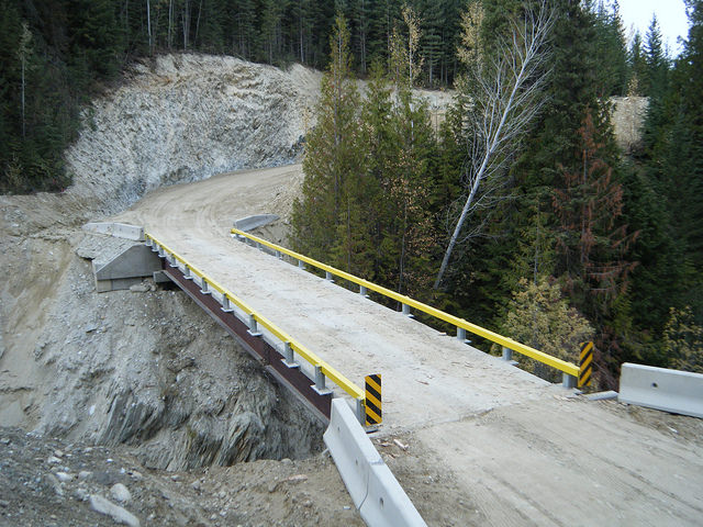 The completed Columbia West Bridge