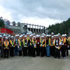 Participants from the Association of Kootenay Boundary Local Government (AKBLG) convention who  toured the Waneta Expansion Project.