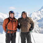 Tom Gaglardi (right) checks out Revelstoke Mountain Resort in this Globe and Mail photo.