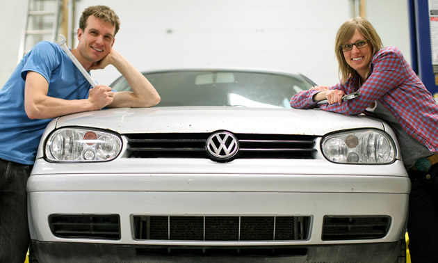 Stephanie and Aaron Van de Kemp, owners of Cleanline Automotive in Invermere, B.C.
