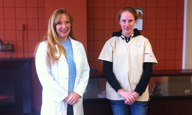 Dr. Colleen Kramer and Dr. Emma Davis of Beaver Valley Animal Clinic.