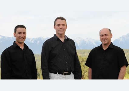 Vast Resource Solutions business owners, L-R: Evan Kleindienst (BSc, PEng, RPF), David Struthers (BSc, PAg) and Shawn Vokey (BSc, PEng). 
