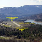 aerial view of the Trail airport