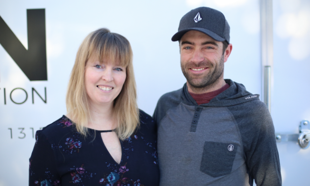 Coraley Letcher and Dave Thomson smile next to each other. 