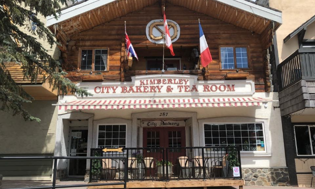 The facade of Kimberley City Bakery is architecturally of Bavarian design.