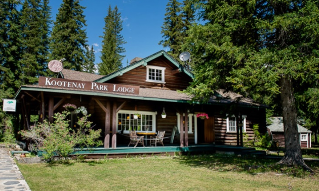 Kootenay Park Lodge is an old wooden building in nature. 