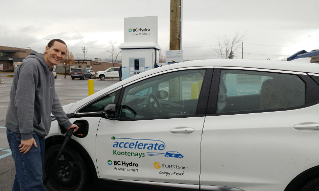 Charging an electric vehicle is a cinch. Cranbrook has a charging station behind the East Kootenay Credit Union on Baker Street.