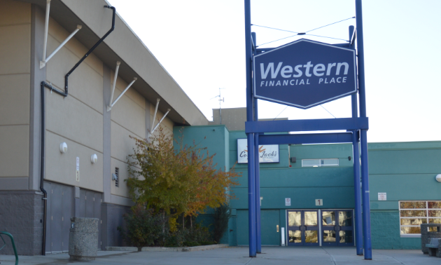 A sign in front of Western Financial Place.