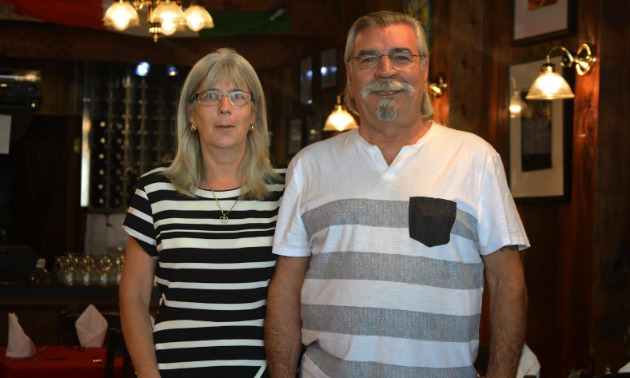 (L to R) Manager Sherry Davis and owner Giuseppe Leone of Pino’s Authentic Italian Cuisine. 