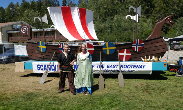 Eric and Michelle Forbes, Kimberley City Bakery owners and event organizers, once again donned festive king and queen garb for the event.