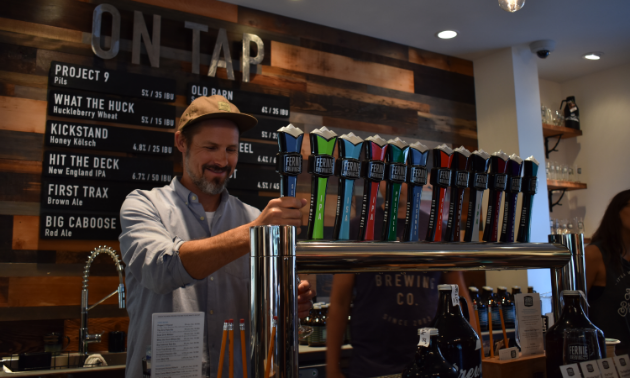 Fernie Brewing Company’s new tasting room.