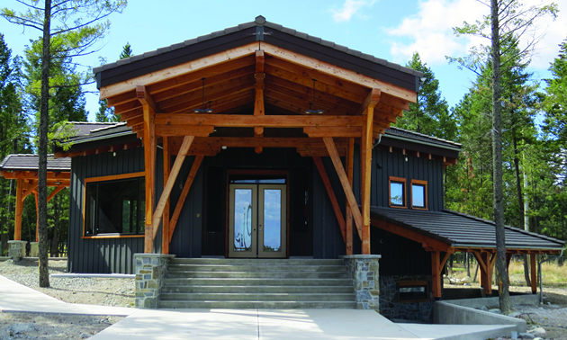 Exterior of new Aboriginal Gathering Place at the COTR campus 