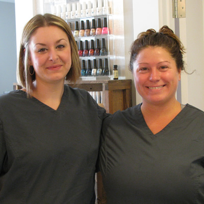Silver Water Spa is a new amenity at the St. Eugene Golf Resort. Spa manager Ashley Nicholas (L), and esthetician Nicole Richards are delighted with their new workplace.