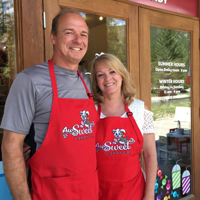 Gary and Kelly Schaal own and operate Tinmaster Sheet Metal and Aw Sweet Candy Co. in Fairmont Hot Springs, B.C. 