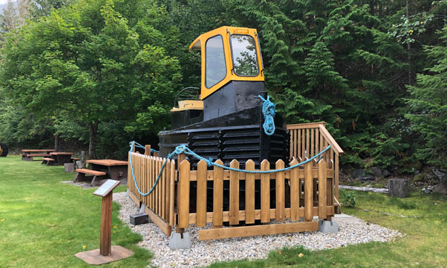 Equipment on show at BC Interior Forestry Museum. 