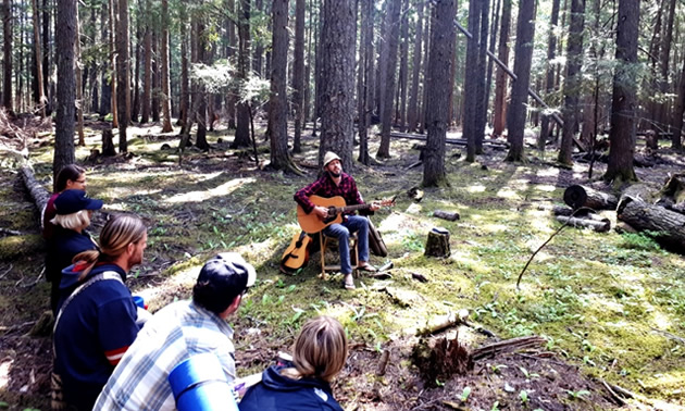 Sharpen your senses with an acoustic and musical forest walk in early morning with the Acoustic Walk, First Light tour.