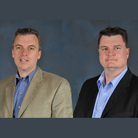 Dean Beck (left) and Brad McInnes are now practicing as real estate agents in addition to owning and operating Rocky Mountain Appraisal.