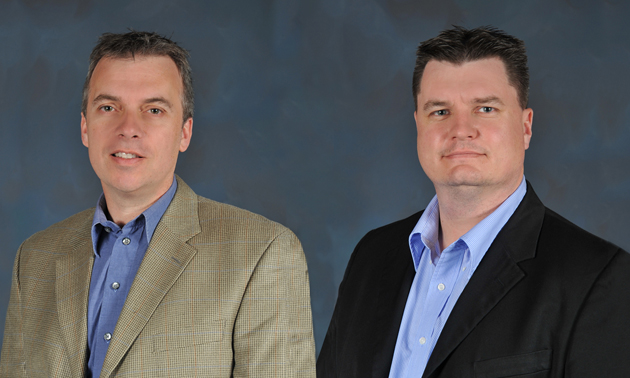 Dean Beck (left) and Brad McInnes are now practicing as real estate agents in addition to owning and operating Rocky Mountain Appraisal.