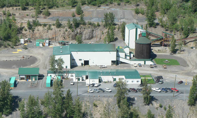 An aerial view of the administration building. 


