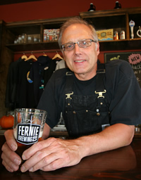 head brewmaster, Gord Demaniuk, of Fernie Brewing Company. 