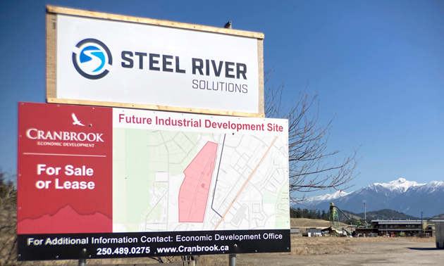 Steel River Group sign. 