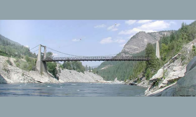 Photo of Brilliant Bridge near Castlegar, B.C.