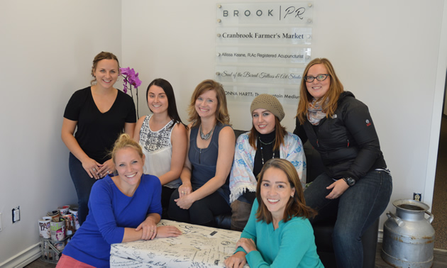 Brook Centre tenants, back row, L to R: Allissa Keane, Danielle Cardozo, Donna Hartt, Kya Dubois, Mandy Lawson. Front row: Jody Jacob, Livia Lara.