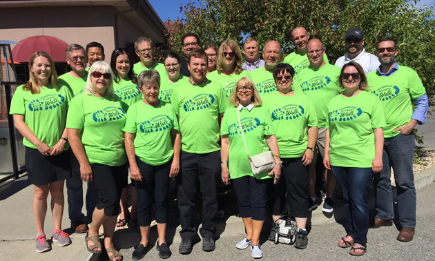 Participants of the Cranbrook Business Walk, held on June 28th. 