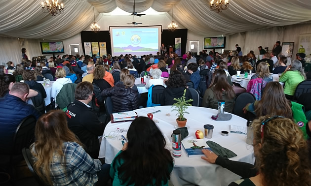 Keynotes were greeted by a packed house with 300 educators across Canada participating. 