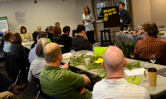 A group meeting for the Columbia Basin Trust's grant evaluation