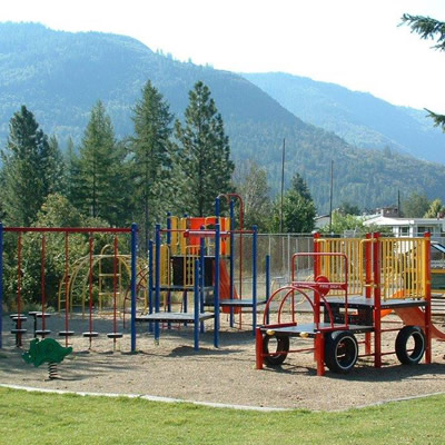 Playground in park. 