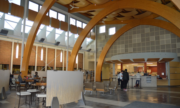 The new entrance foyer at College of the Rockies