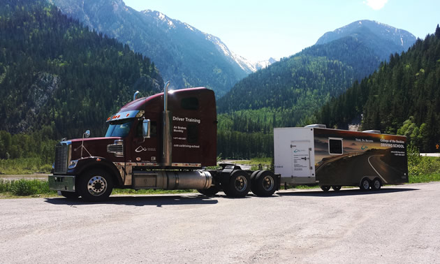 College of the Rockies offers truck driver courses with the perfect classroom setting in the Rockies.