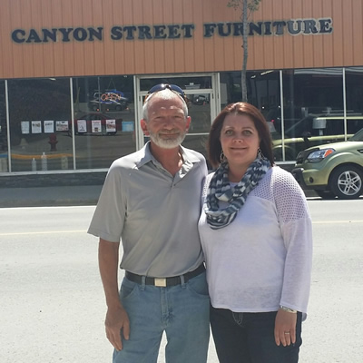 Doug and Charlene Vance opened Canyon Street Furniture in Creston in March 2015