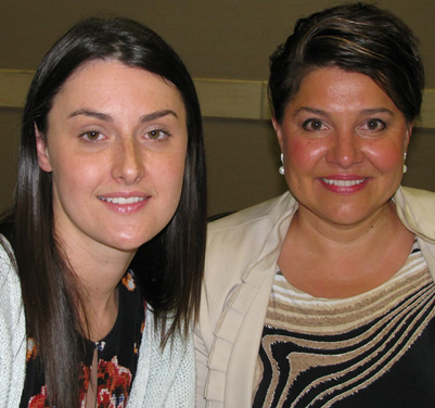 Danielle Cardozo and Audrey Repin were guest speakers at the Influential Women in Business Awards luncheon on May 29.