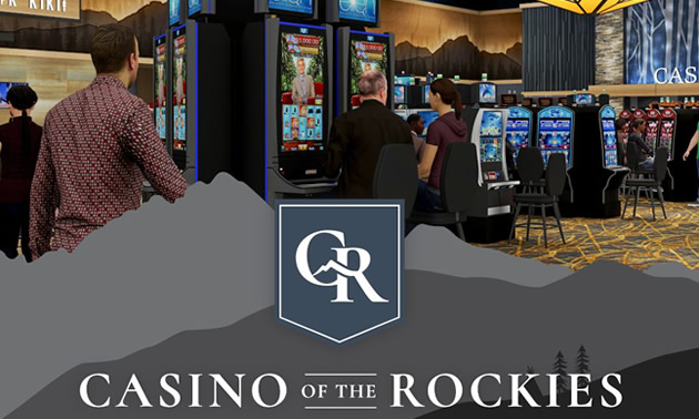 Grand opening invitation to Casino of the Rockies. 