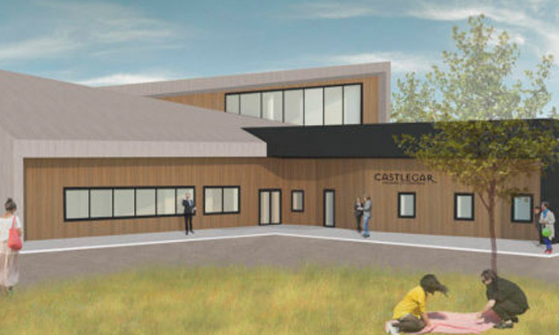 Artist's rendition of Castlegar Chamber building. 