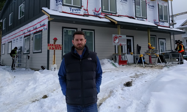 Chris Brien and his partners at Pinnacle Professional Accounting in Castlegar, B.C., are building a new office for the business, with residences above it.