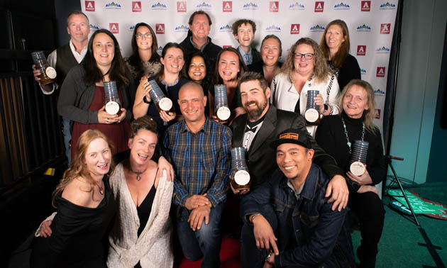 Group photo of Business Excellence winners. 