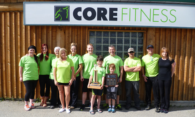 People working out at Core Fitness, a gym in Cranbrook, BC