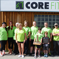 People working out at Core Fitness, a gym in Cranbrook, BC