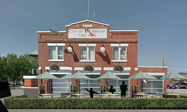 The former fire hall on 11th Avenue in downtown Cranbrook. 